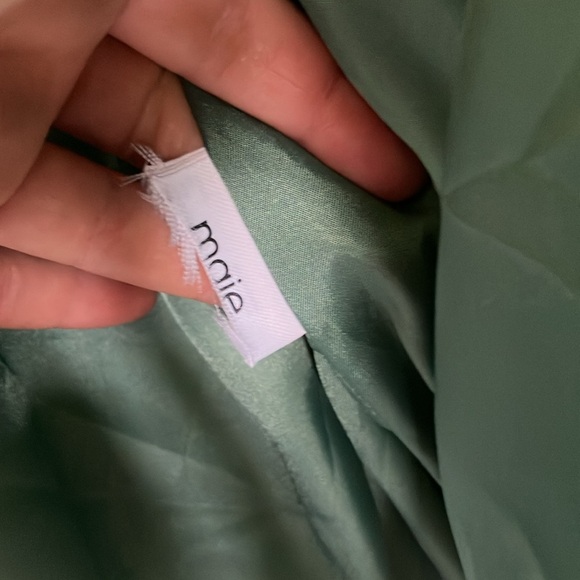 Maje Green down jacket with Clover patch - Picture 12 of 14